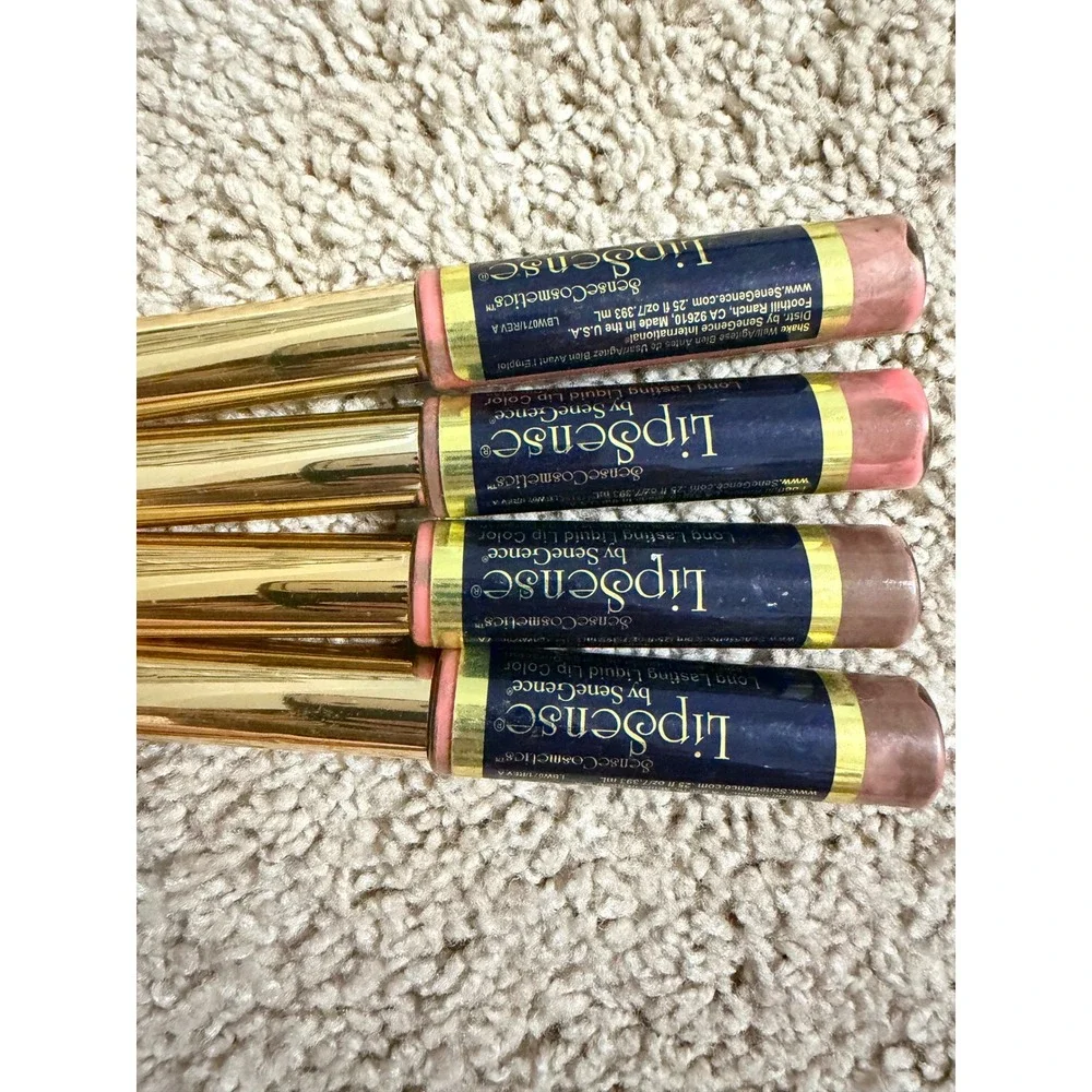 SeneGence LipSense Nude Long Lasting Liquid Lip Color Lot of 4 Sealed 0.25oz